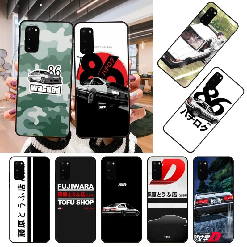 

Чехол для телефона с аниме инициалом для Samsung Note 9 10 20 Plus Pro Ultra J6 J5 J7 J8, мягкий черный чехол для телефона