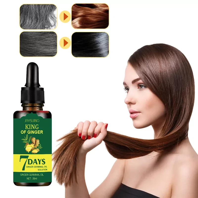 

Имбирное эфирное масло для ухода за волосами 7 дней улучшает состояние кожи головы лечение выпадения волос уход за волосами эфирное масло ...