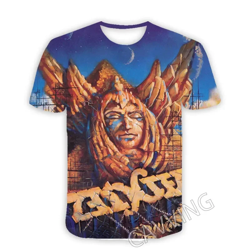 Повседневные футболки с 3D принтом Angel Band Стильные топы в стиле хип-хоп модная