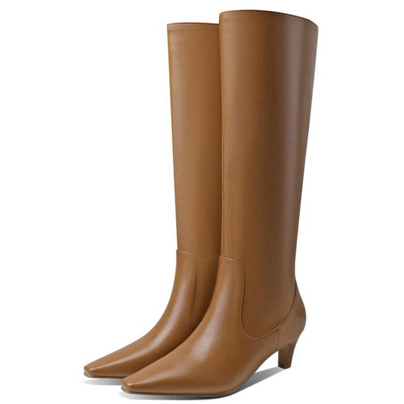 ORCHA LISA Сексуальные сапоги до колена большого размера 43 Плиссированные женские