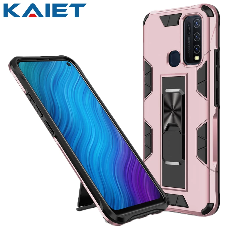 

KAIET Shockproof Phone Case For VIVO X27 X30 X30pro S6 Y50 Y30 Car Holder Armor Protective Cover For VIVO X21 X23 NEX