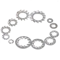 internal external serrated tooth shakeproof lock washers bright zinc plated m3 m10