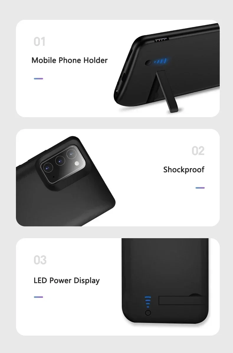 Новые портативные чехлы-зарядки для Samsung Galaxy Note 20, Note 20 Ultra, USB-чехол-аккумулятор для Note 10, 10 Pro (art.: 3920dadc3752f) - 3920dadc3752f