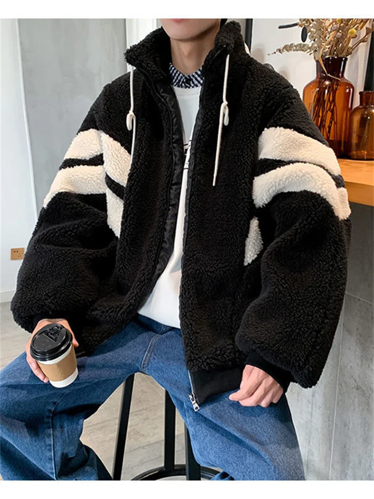 Бархатная куртка из ягненка мужской короткий кардиган на молнии с