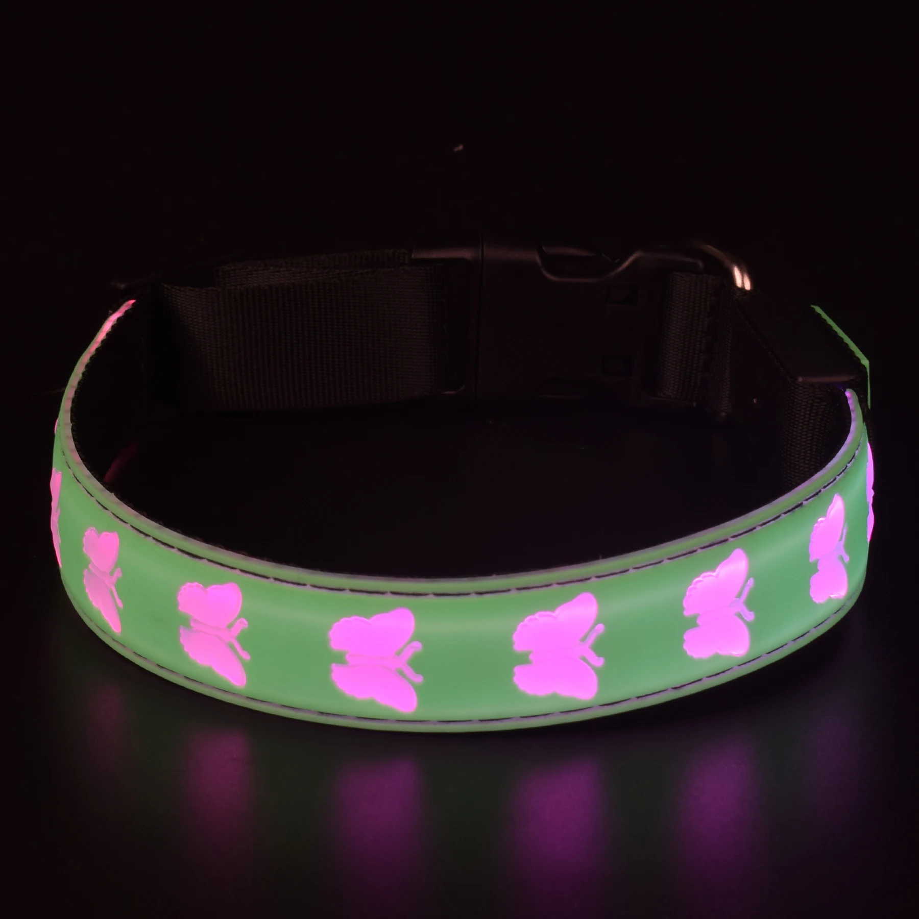 

Glow In Night LED Lights Dog Pets Collars And Leashes Adjustable Nylon Pet Dog Puppy Safety Luminous Flashing Necklace