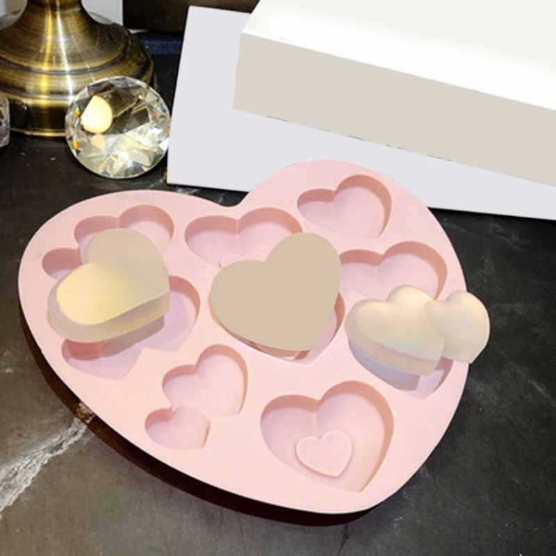 

Силиконовая форма для шоколада в виде трех сердец, форма для изготовления крема, пудинга, мусса, бисквитов, десертов, кондитерских изделий, ж...