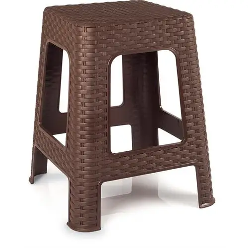 

HomeCare Big Brown Rattan Stool 714669 6 LI DISCOUNT PACKAGE