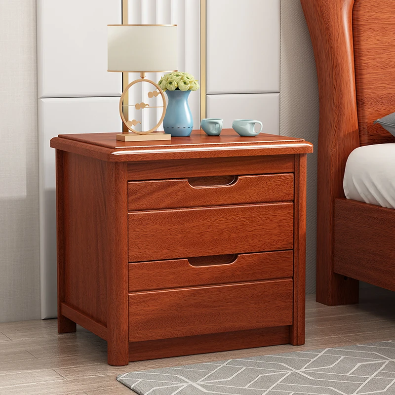 

Living Room Walnut Wood Bedside Table Storage Cabinet Bedroom Modern Narrow Bedside Table Darwer Large Muebles Home Furniture