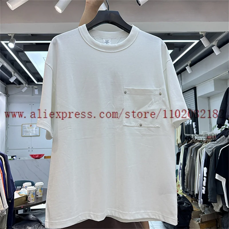 Однотонная белая Минималистичная Универсальная футболка для мужчин и женщин