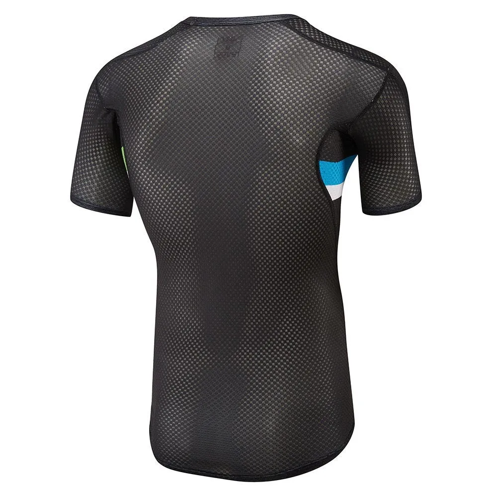 

black Men's Quick Dry High Quality Technical Mesh Base Layer With High Stretch Short Sleeve Cycling Jerseys