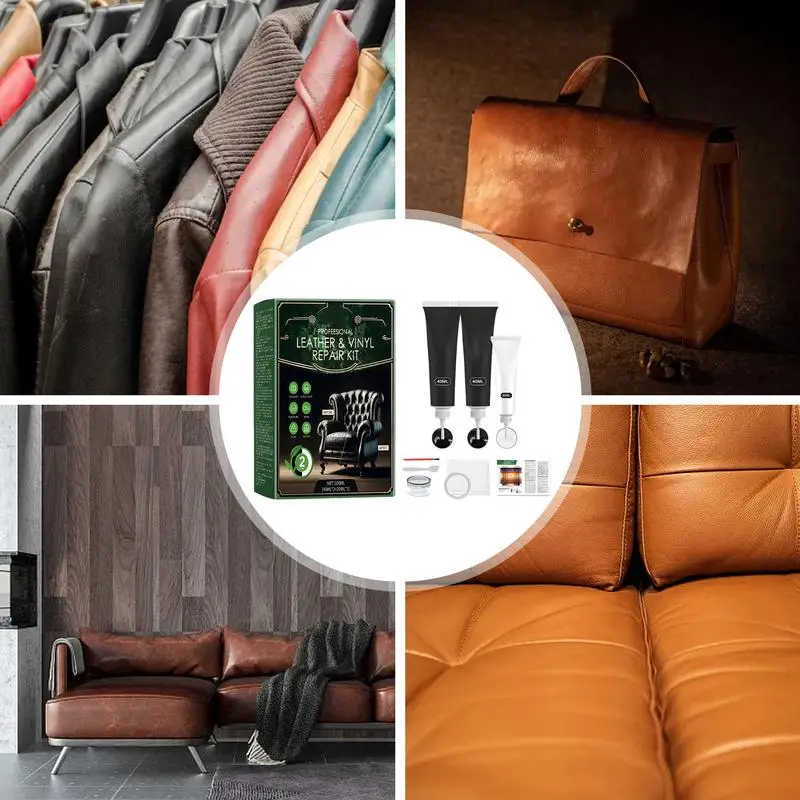 Набор гелей для ремонта кожи наполнитель из натуральной восстанавливает