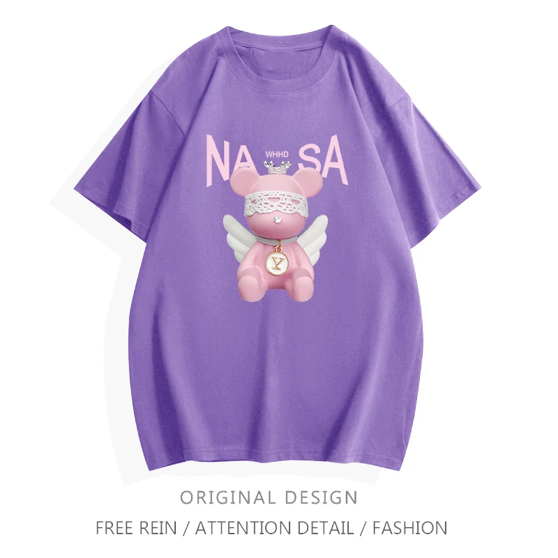 

Regular Casual Crew neck Unisex Cartoon Cotton Other T-Shirt T-Shirts Summer Short Sleeve None Pullover