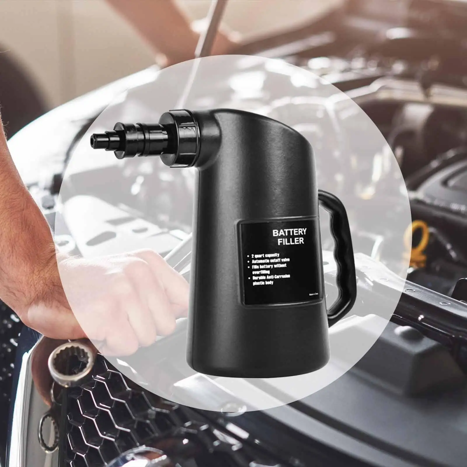 

Заполнитель для аккумуляторов, автомобильный жидкости, заполняющий кувшин для аккумуляторной тележки, гольф-мобиля