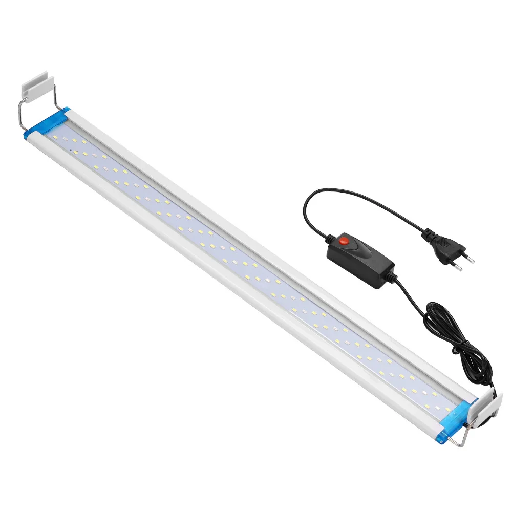 

On Aquarium Extensible Slim Waterproof Light Aquatic Lamp Fish Leds Plant Tank Super For Clip Lighting