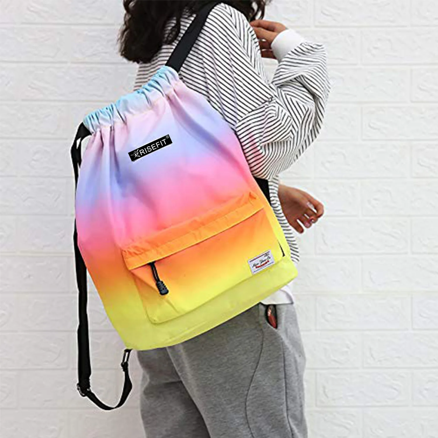 

Gym Bag Summer Waterproof Bag Sports Bag Travel Drawstring Bag Outdoor Bag Backpack for Training Swimming Fitness Bags Softback
