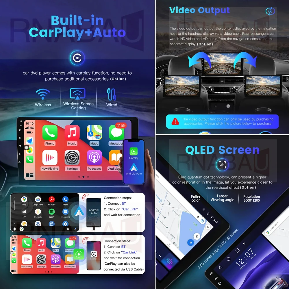 Автомобильное радио Carplay Android 14 для Suzuki Jimny 3 2005-2019 мультимедийный видеоплеер