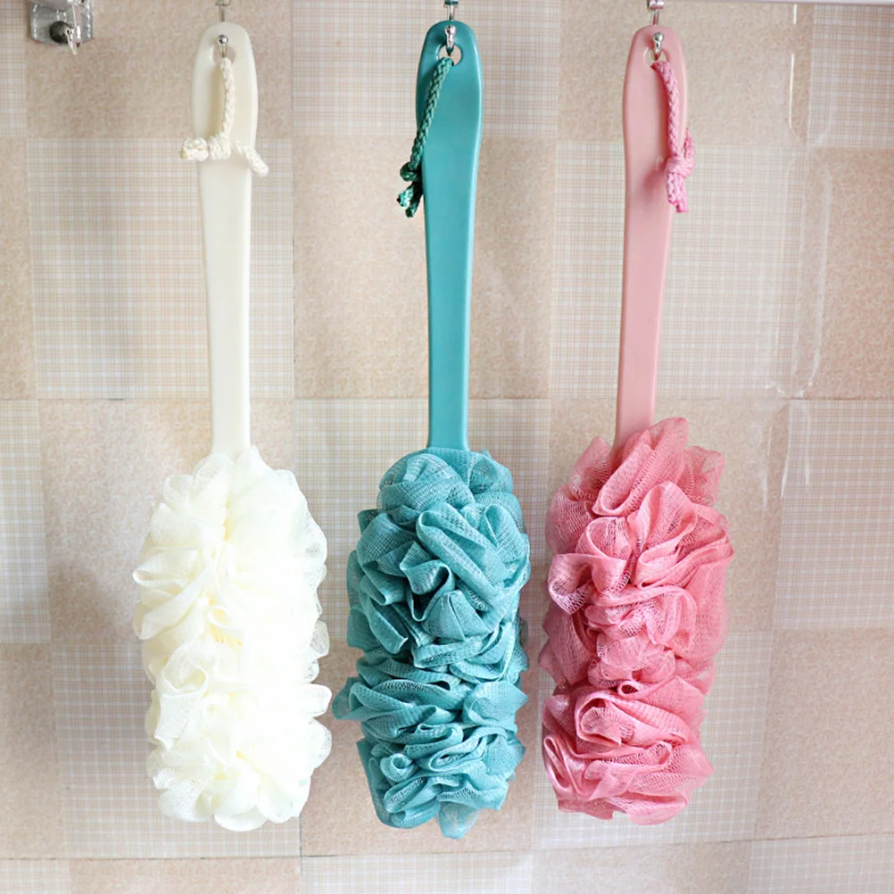 

Loofah Sponge Mesh Bath A Shower Brush Natural Pouf Scrubber Body Exfoliating Luffatowl Scrub Exfoliatorhandle Bathroom