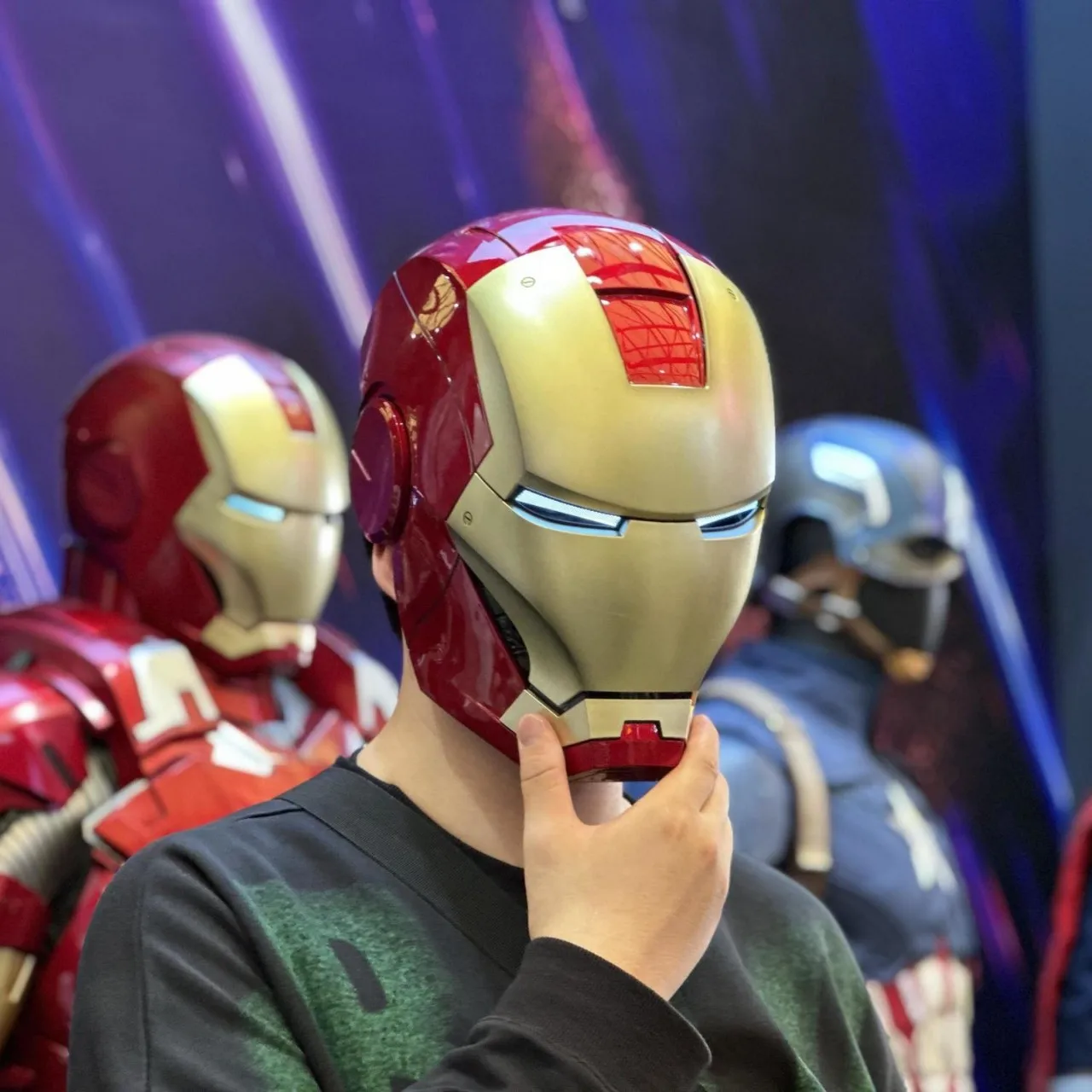 Крутой Железный человек Jarvis MK7 Killerbody шлем экшн-фигурка настольная Коллекционная