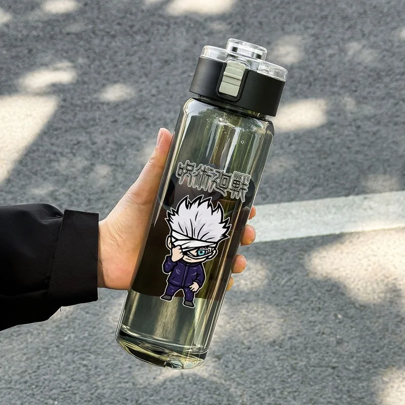 Бутылка для воды с мультипликационным принтом большая емкость