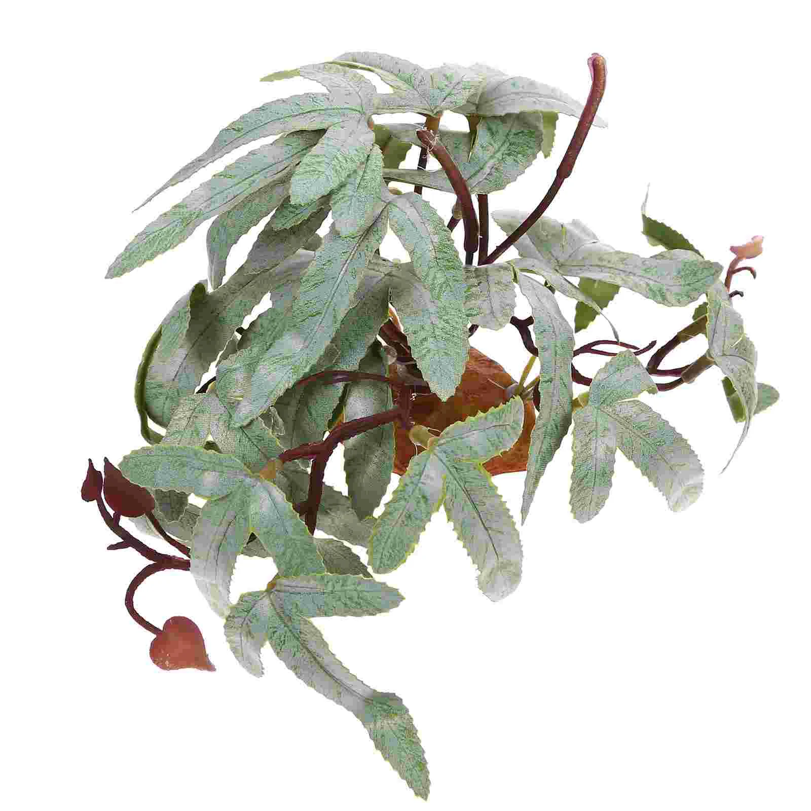 

Reptilegecko Faketerrariumartificial Tank Reptiles Accessories Simulated Box Vines Pant Green Decor Bearded Tortoise Enclosure