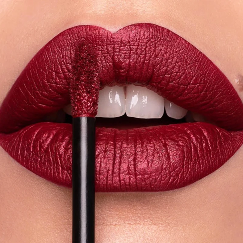 

12 Colors Matte Metallic Lip Glos Long Lasting Non-stick Cup Nude Matte Metallic Lip Color Lipsticks Waterproof Lip Glaze Makeup