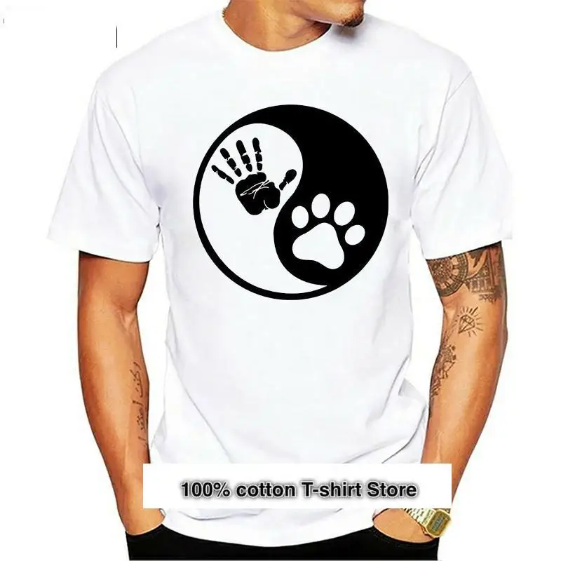 

Camiseta con estampado de pata de ANIMAL K9, YIN-YANG, mejores amigos, gato, felino