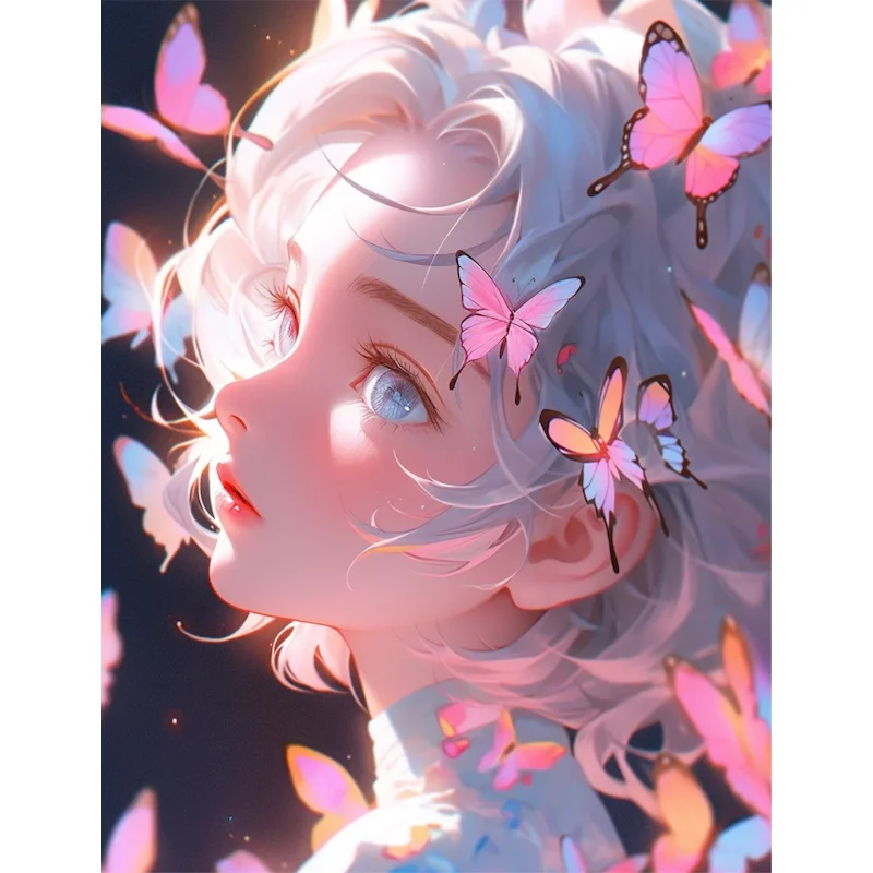 Набор для рисования по номерам на холсте бабочка