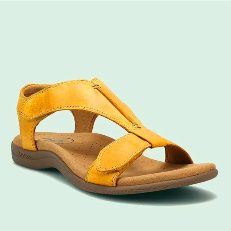 

Summer Sports Women's Sandals Flat Casual Elegant Trend Designer Designer Beach Free Shipping 2022 New Velcro Orange Red