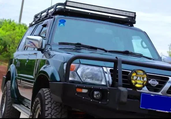 Передний бампер 4x4 с бычьей планкой для Nissan Patrol Y61 прочная защита бездорожья