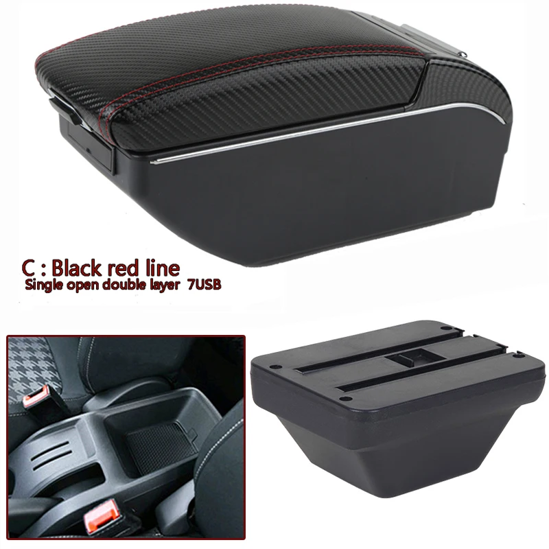 

Arm Rest For MG ZS Armrest Box Center console central Store content box with cup holder USB interface