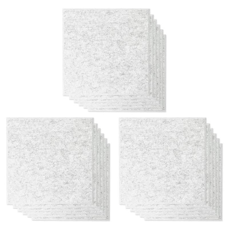 

36PCS Acoustic Absorption Panel 12 Inch X 12 Inch X 0.4 Inch Sound Proof Padding For Wall Decoration Acoustic Treatment