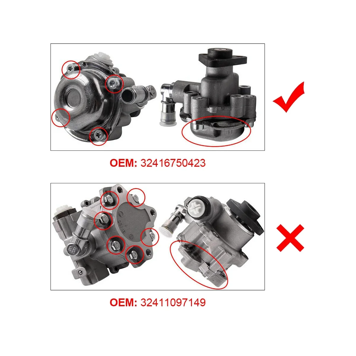 Насос гидроусилителя руля 553-58945 для E46 320I 323I 325I 328Ci 328I 330I с ID LF-20 32416760034