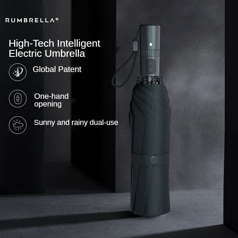 

Smart High-Tech Electric Folding Umbrella High-End Business Gift Sun Umbrella