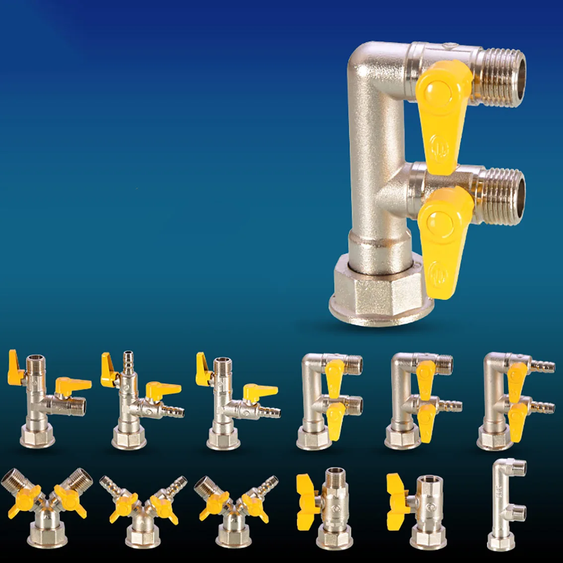 Медный газовый счетчик с переключателем 1/4 &quotBSP внутренней/наружной резьбой
