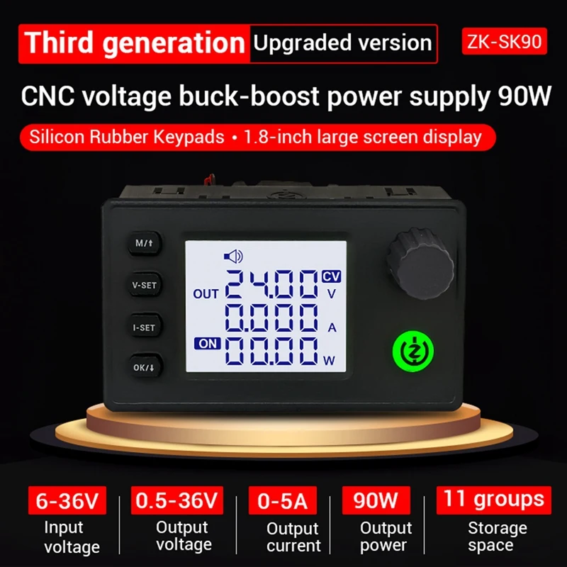 Регулируемый понижающий модуль постоянного тока с ЧПУ постоянным напряжением и