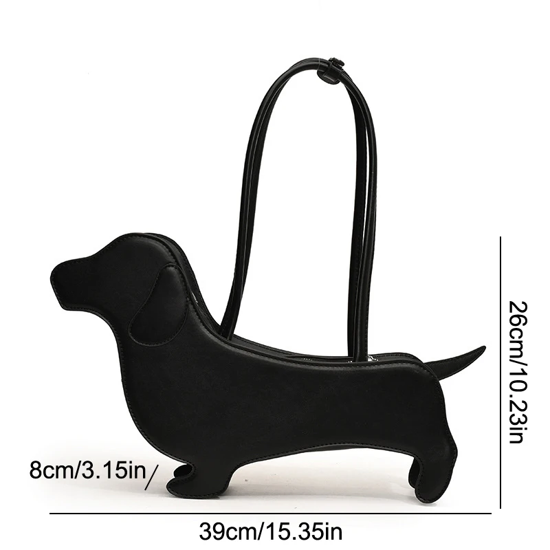 Забавная сумка с изображением собаки и колбасы женские сумки однотонная на плечо