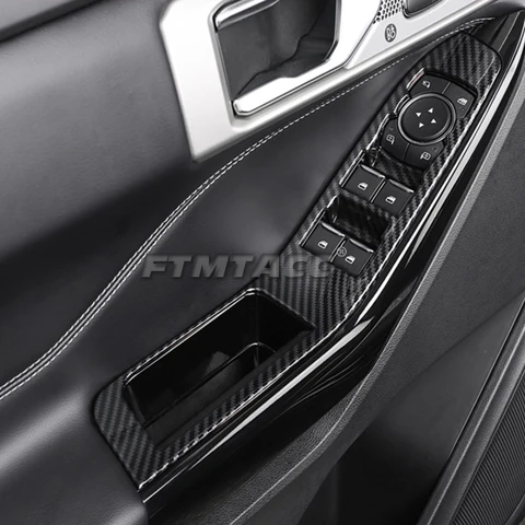 Для Ford Explorer U625 2020 2021 2022 ABS аксессуары из углеродного волокна центральная консоль AC Vent защитное устройство выходного отверстия крышка внутренние детали