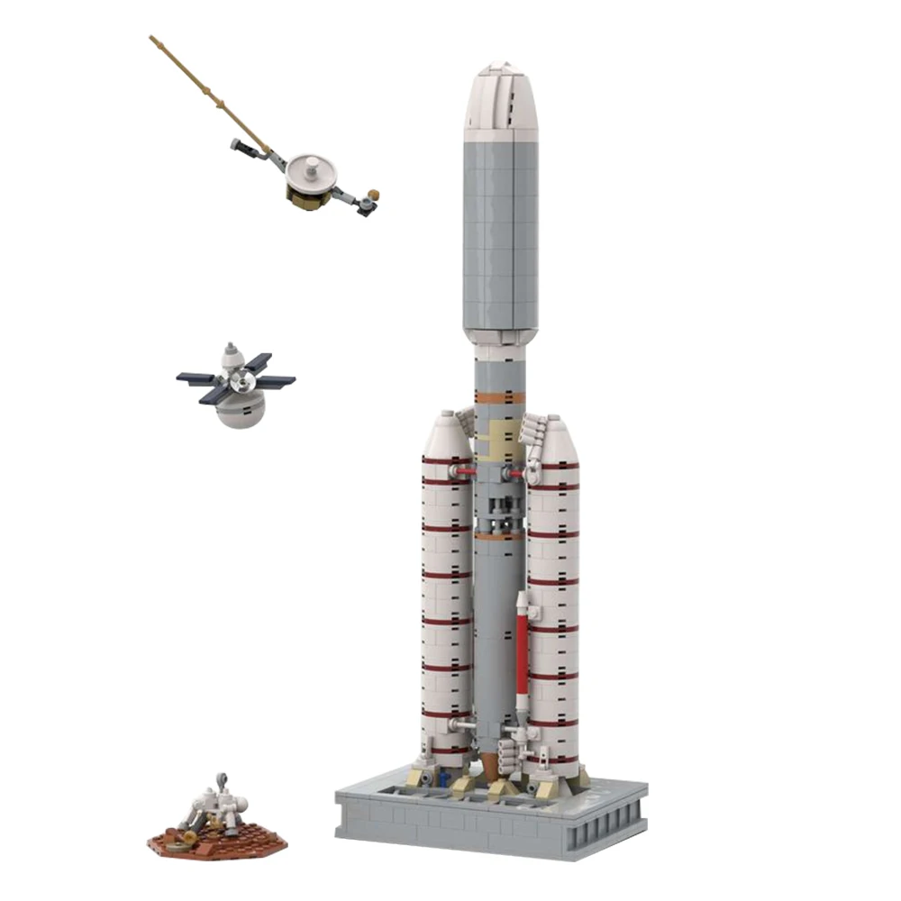 Конструктор MOC Titan IIIE в масштабе 1/110 Детский конструктор
