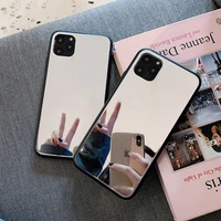 fashion glitter mirror case for iphone 11 pro xs max xr 7 8 plus x luxury soft tpu phone protection acrylic back cover coque