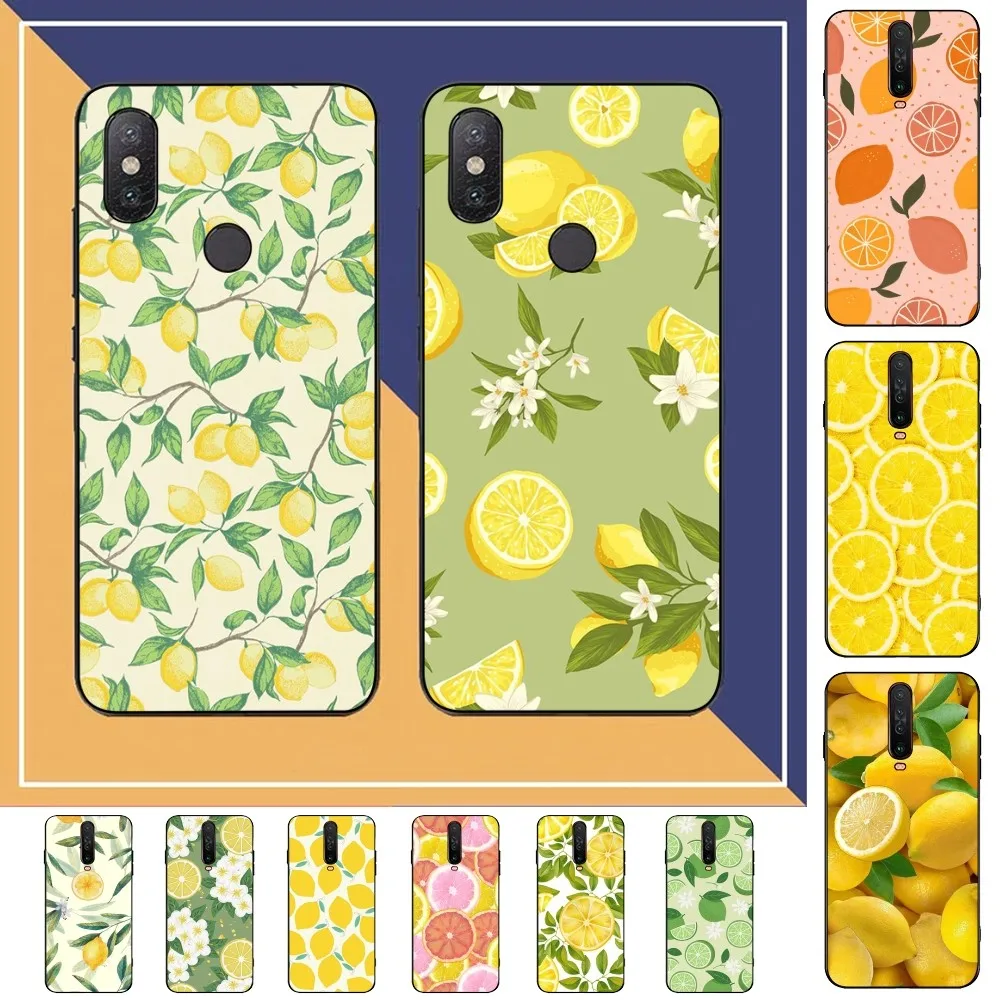 Фруктовый лимонный телефон случай для Redmi Примечание 4X5 A 6 7 8 Pro T 9 9S 10 11 11S 11Epro PocoM3pro