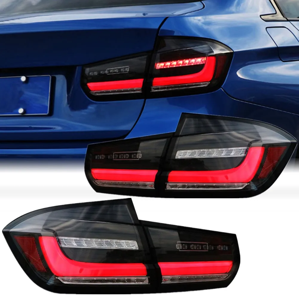 

Новые светодиодные задние фонари для BMW F30 F35, задний фонарь в сборе, 3 серии 2012-2018, задний стоп-сигнал Дымчатого цвета, задние фонари