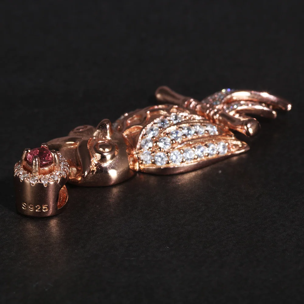 Женский кулон из серебра 925 пробы с натуральным Рубином |