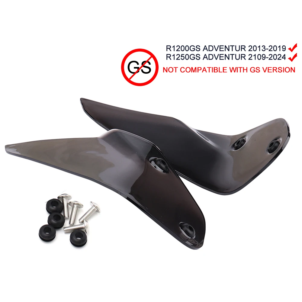 

R1250GS Adventure 2024, боковые панели ветрового стекла мотоцикла, дефлектор ветра, подходит для BMW R1200GS ADV 1200 GSA 1250 2014-2023