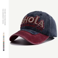 2022 new hip hop unisex washed denim baseball cap man woman snapback hat with visor adjustable vintage running dad caps for men