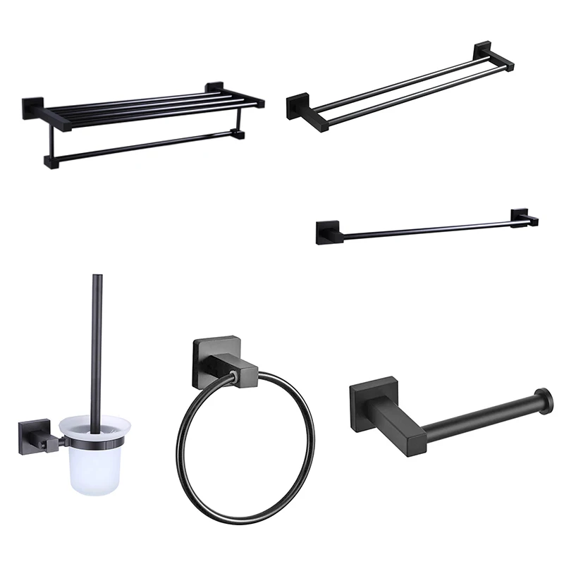 

Towel Bars Bathroom Towel Hanger Space Aluminum Bathroom Accessories