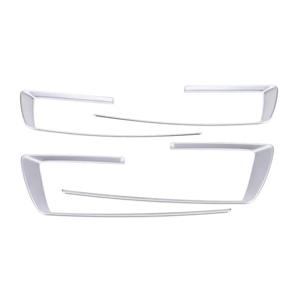 4 шт. серебристая хромированная отделка центральной консоли для BMW и 3 серии GT F30