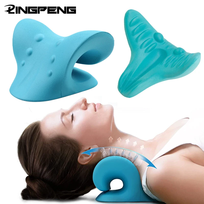 

Neck Stretcher Massage Stretchers Cervical Pillow Neck Traction Therapy Relaxer Stretch Device Portable Fitness Equipment Body