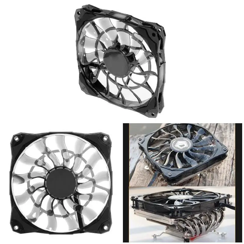 Охлаждающий вентилятор тонкий толщина 15 мм 53 6 куб. футов в минуту 120 бесшумный с