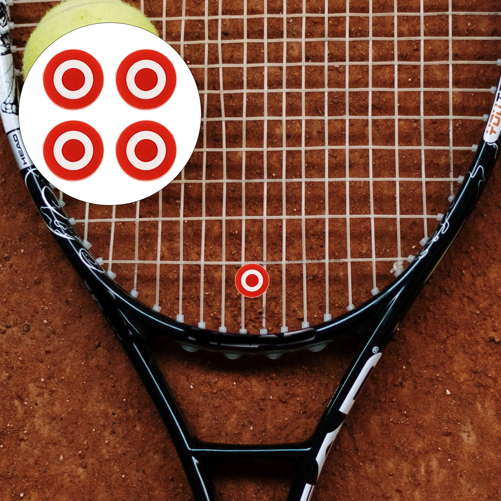 

4 шт., демпфер вибрации для теннисных компьютеров