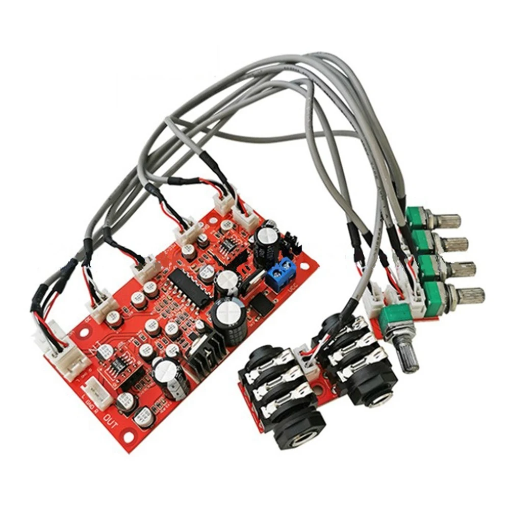 

DC 12V 24V PT2399 Digital Microphone Audio Amplifier Board Karaoke Plate Reverb Preamplifier Reverberator OP275 Op Amp